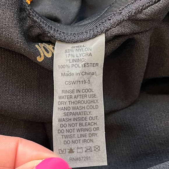 Johnny Was Swimsuit Reeve Plunge Embellished One Piece M Medium - Picture 5 of 7